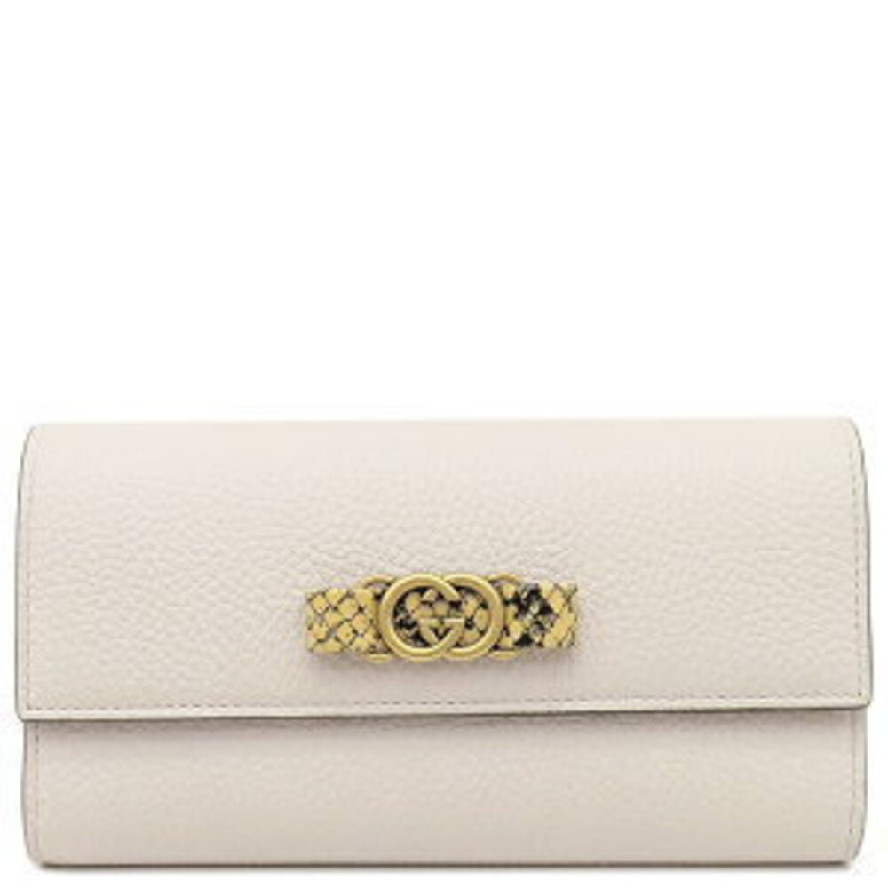 Gucci Interlocking Gg Python Wallet Pink Leather … - image 1